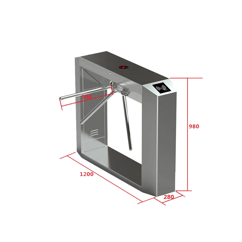 仁聚益三辊闸工地人行通道闸机人脸识别机门禁系统游乐园摆闸豪华小摆
