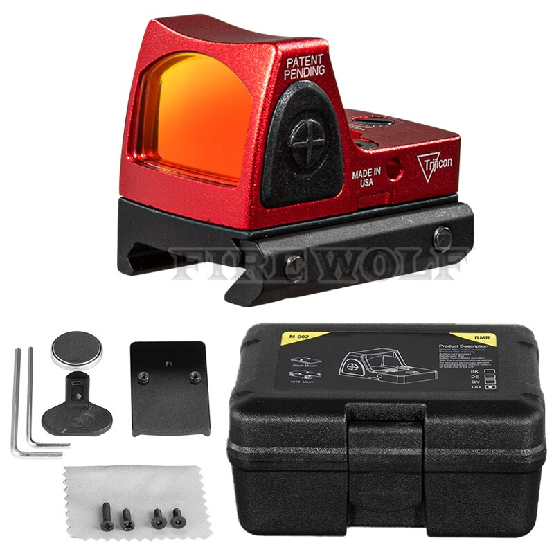 fire wolf高品质rmr瞄准镜迷你内红点20mm快速寻鸟镜红点格洛克底座