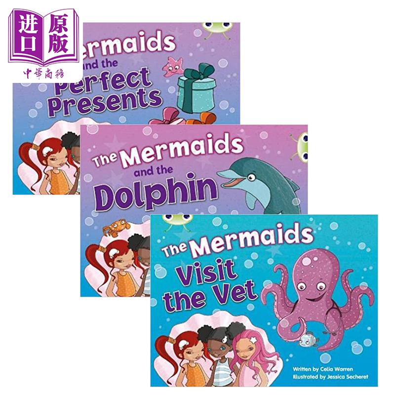 Pearson Bug Club The Mermaids Story 培生虫子俱乐部 美人鱼的故事套装3册 英文原版 儿童图画书自然拼读 5-6岁