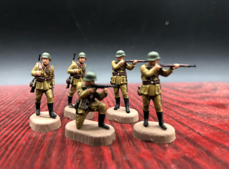 muyin)1/72 zvezda红星6105 二战国军 抗日部队 上色兵人成品静态模型