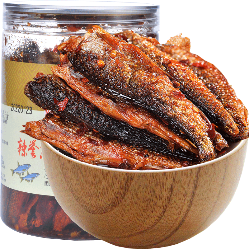 辣小董辣譽(yù)東江手撕魚(yú)290g湖南特產(chǎn)小魚(yú)干熏魚(yú)火焙魚(yú)即食下酒下飯菜醬菜