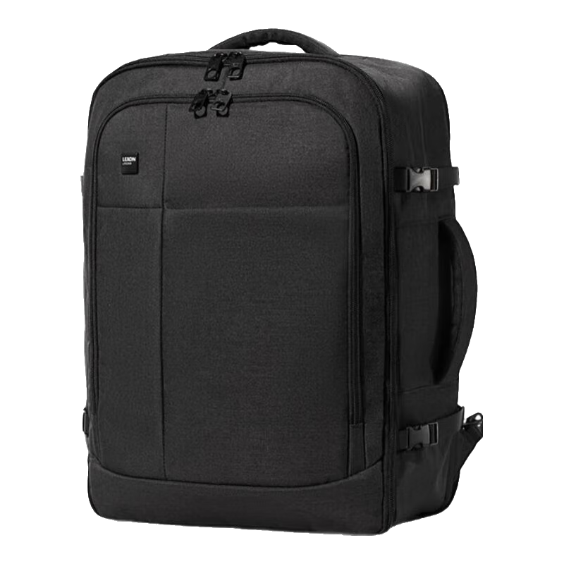 樂上（LEXON）超大容量旅行包戶外旅行雙肩包49L干濕分離行李背包防潑手提箱包 黑色