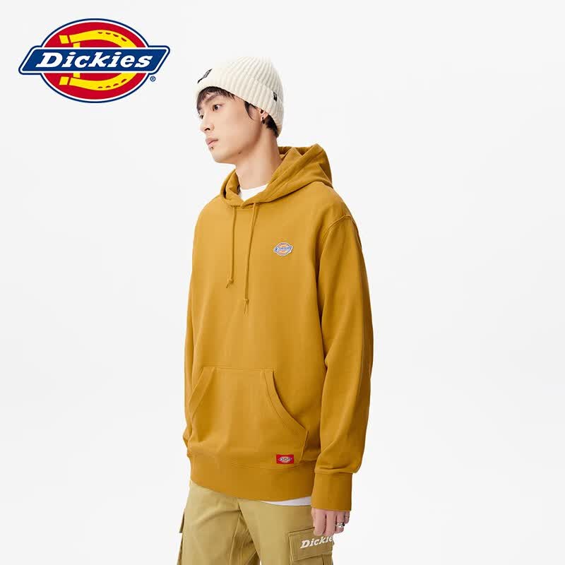 dickies【经典款】卫衣男女同款 印花连帽卫衣 毛圈布休闲上衣8874 姜黄色 00M怎么看?