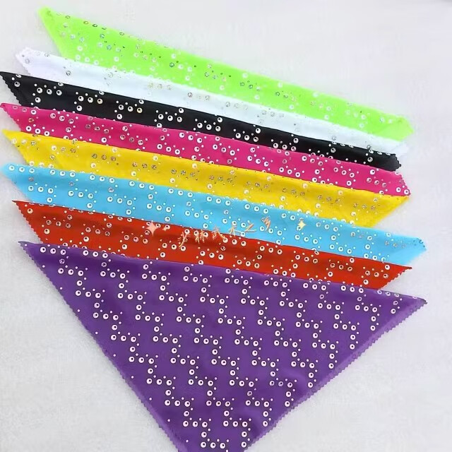 霜魄九节鞭鞭彩新品武术训练配饰刀彩 亮片刀彩绸缎布料鳞片刀彩表演