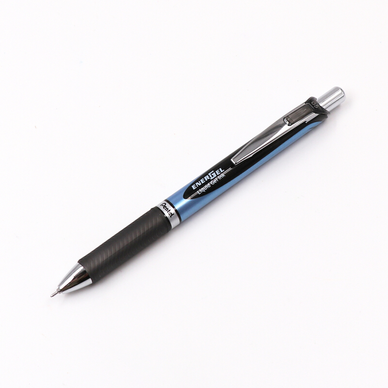 派通pentel05mm按动速干中性笔学生考试签字笔水笔bln75黑色