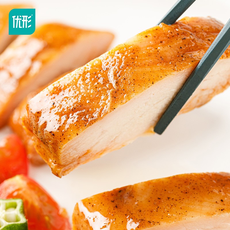 优形(ishape)【顺丰速发】鸡胸肉低温沙拉健身轻食代餐高蛋白即休食鸡胸肉鸡排 沙拉鸡胸肉奥尔良风味*10袋1000g