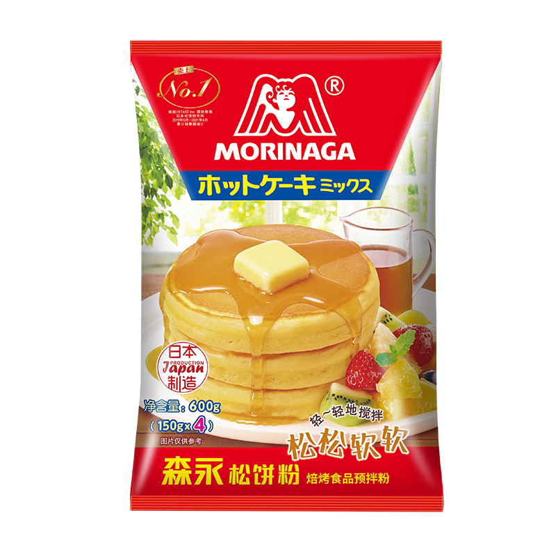 森永（Morinaga）森永松饼粉日本进口小麦预拌粉华夫饼粉
