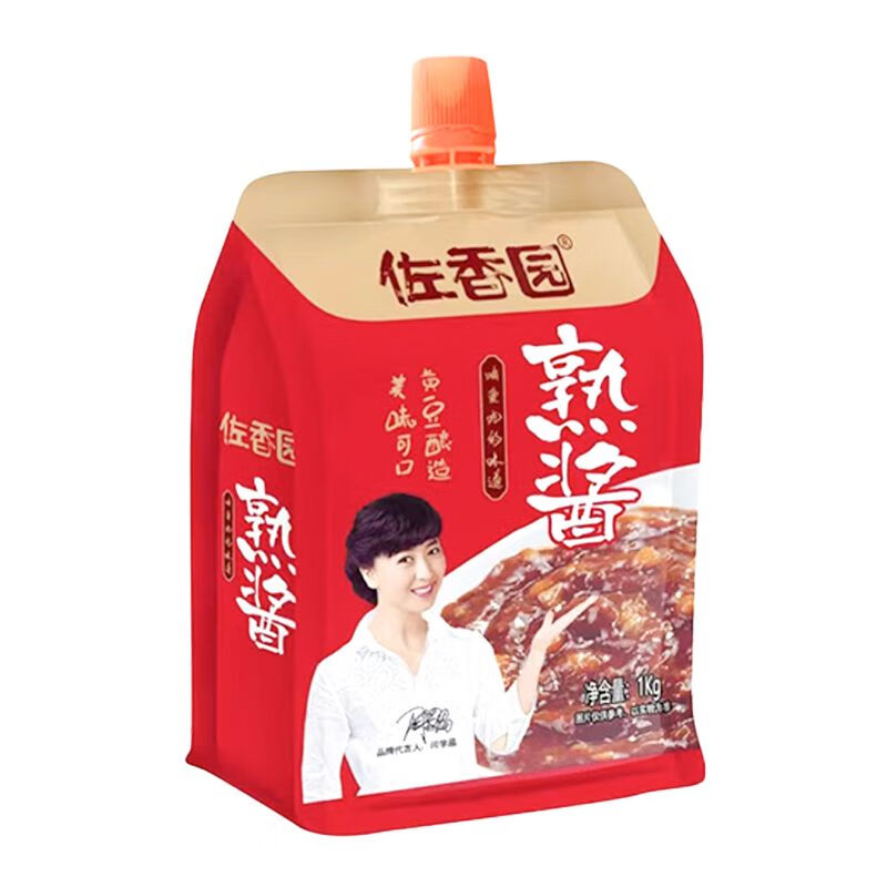 佐香園熟醬商用四斤東北大醬佐香園大袋醬黃豆醬豆瓣醬小袋 【2斤裝】熟醬1kg