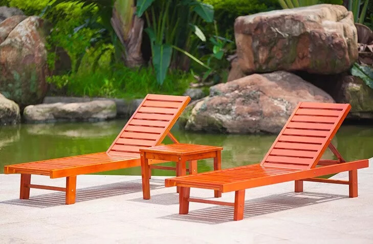 小米石泳池躺椅户外躺椅庭院阳台躺床泳池沙滩藤椅沙发床室外露天休闲