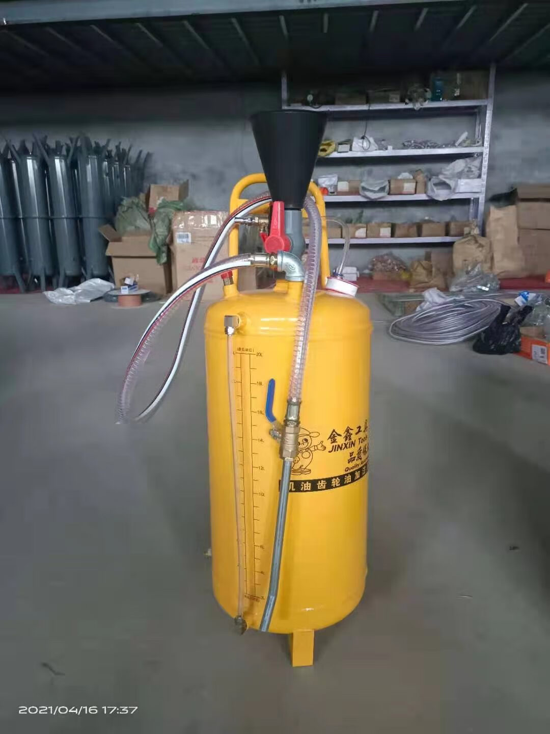 雅迎20升气动机油齿轮油注油机气动加油机气动变速箱油加注器 20升