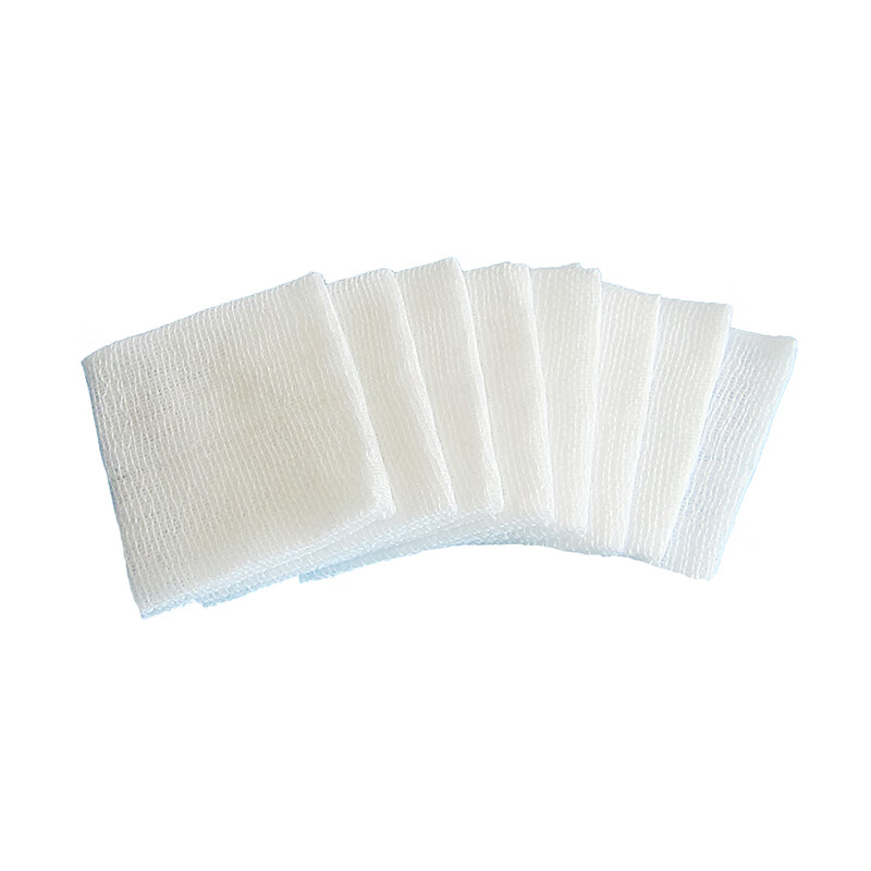 医用一次性伤口消毒包扎脱脂棉纱布片纱布块伤口包扎纱布块医用脱脂棉