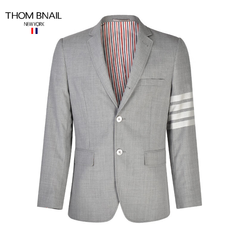 thombnail tb四道杠羊毛西服四条杠修身时尚商务男士羊绒西装百搭休闲