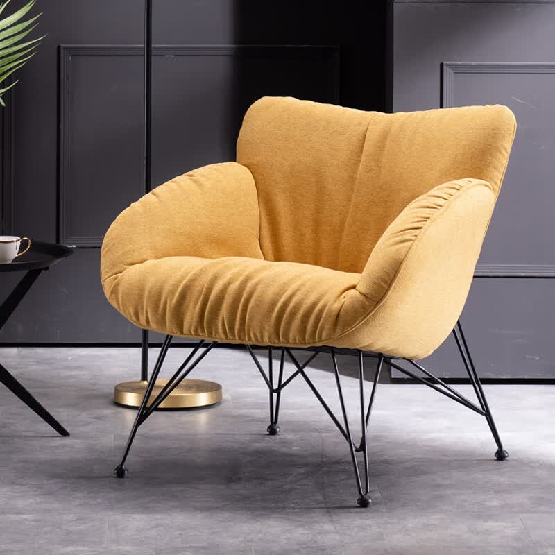 创京懿选单人沙发北欧风布艺沙发设计师懒人后现代轻奢阳台客厅卧室