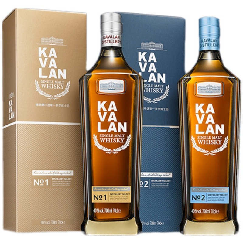 噶玛兰kavalan珍选单一麦芽威士忌 珍选1号 珍选2号40度700ml 珍选 no