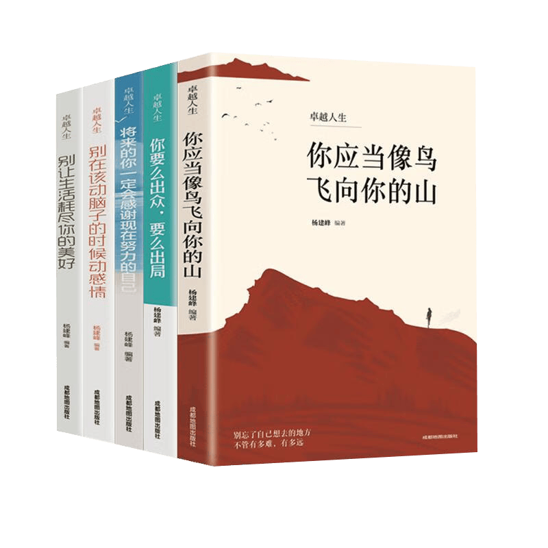 卓越人生全5册】你应当像鸟儿飞向你的山+你要么出众，要么出局+将来的你一定会感谢现在努力的书籍