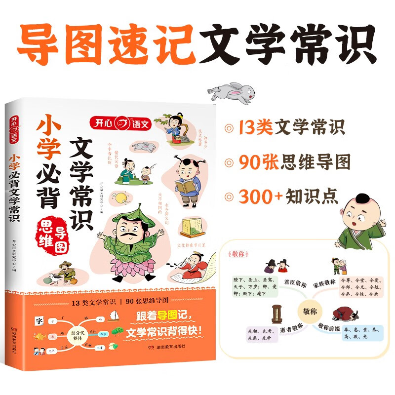 小学生必背文学常识 漫画图解小学语文基础知识思维导图速记中国古代现代必备百科文学常识素材积累大全