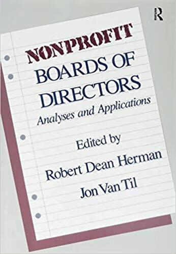 预订nonprofit boards of directors: analyses and appl
