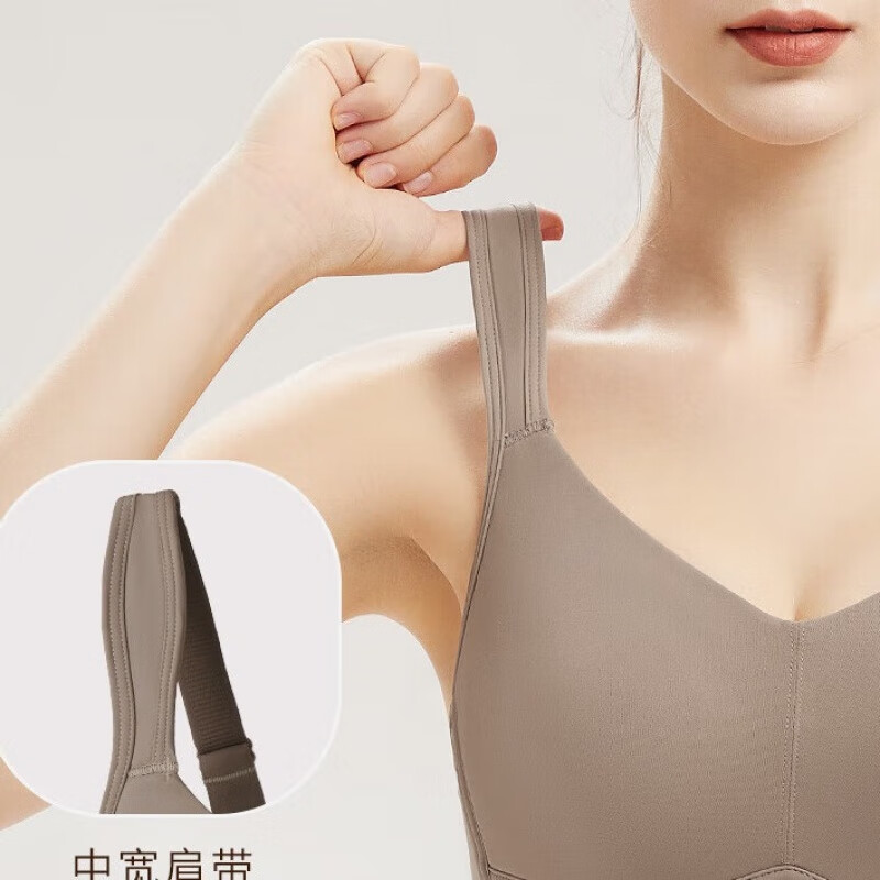 千奈美无痕内衣女大码胖mm大胸运动防下垂薄款显小全罩杯文胸罩 蓝墨茶 95D