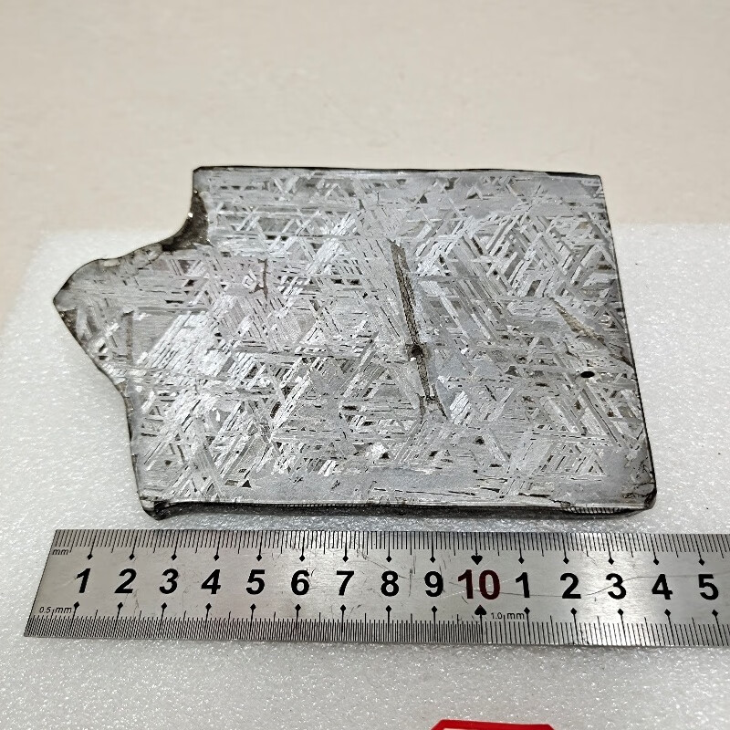 t1-阿勒泰铁陨859克切片标本火流星玄铁陨铁原石铁纹石镍纹石文创