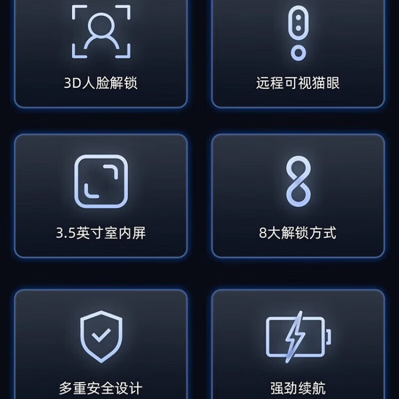 凯迪仕（KAADAS）Q3 FVP至尊版 人脸识别智能门锁大屏猫眼远程视频智能锁电子锁