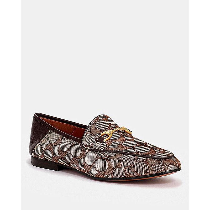 蔻驰(coach)女鞋时尚潮流舒适百搭低帮休闲鞋女士一脚蹬乐福鞋海外购