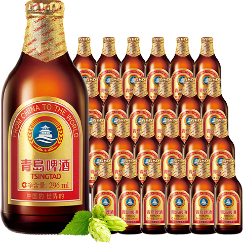 TSINGTAO/�ൺ С�ؽ�ơ ƿװơ�� 296ml 24ƿ 119Ԫ