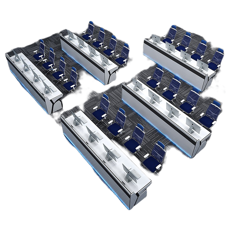 环迪家具监控操作台指挥中心控制台简约现代烤漆科技感调度台警务室报告厅电脑工作台办公桌定制 控制台/米(不带柜体)