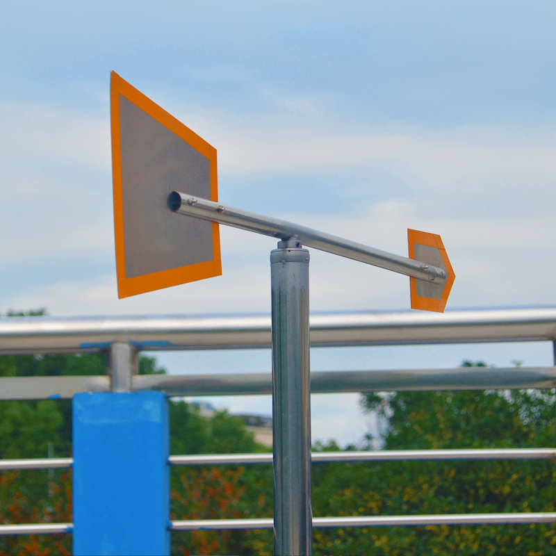 全不锈钢气象夜光风向标反光型全金属方向标风向袋安检标准屋顶 宽80c