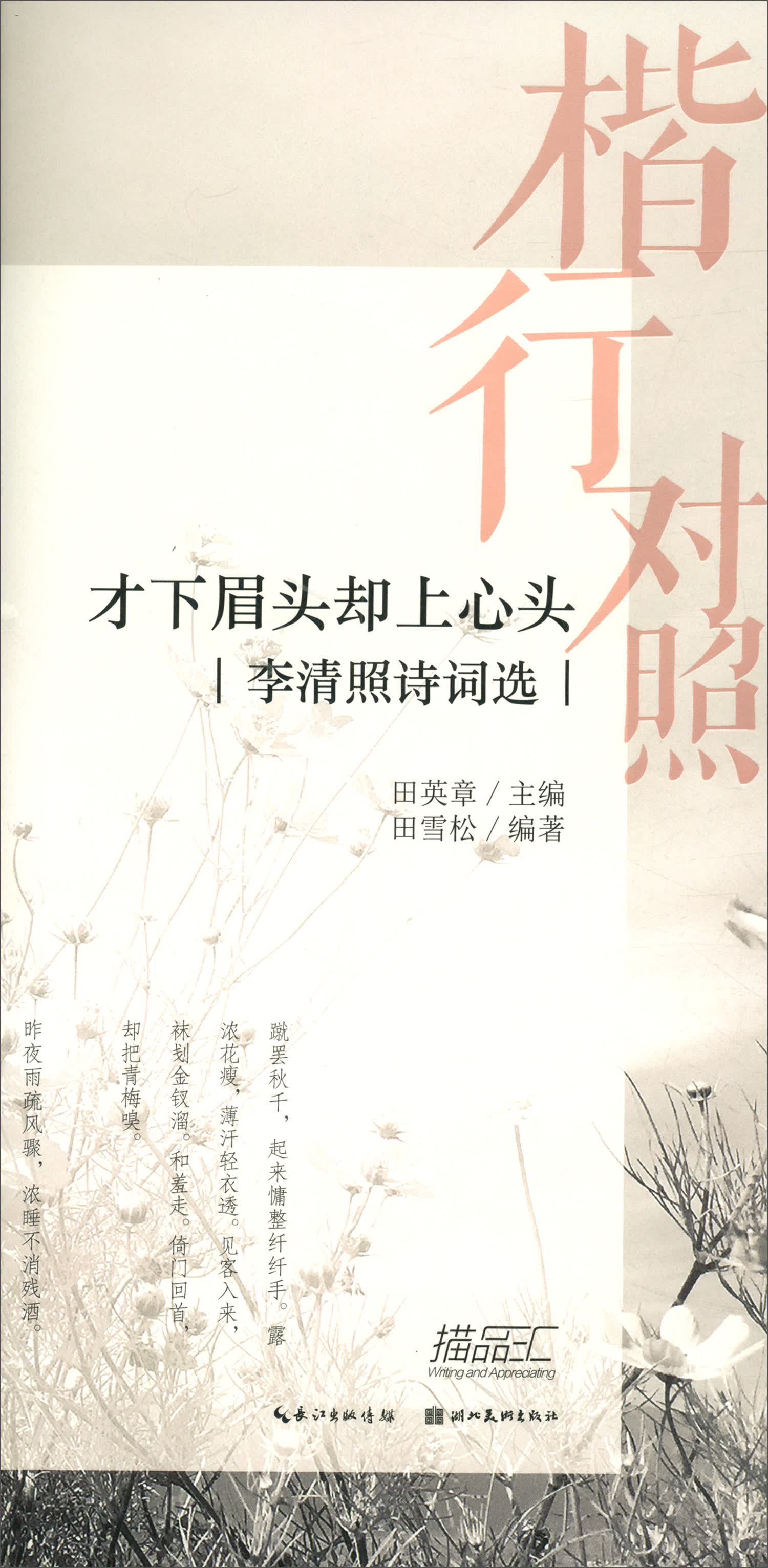 楷行对照2 田英章田雪松硬笔描临本·李清照词选