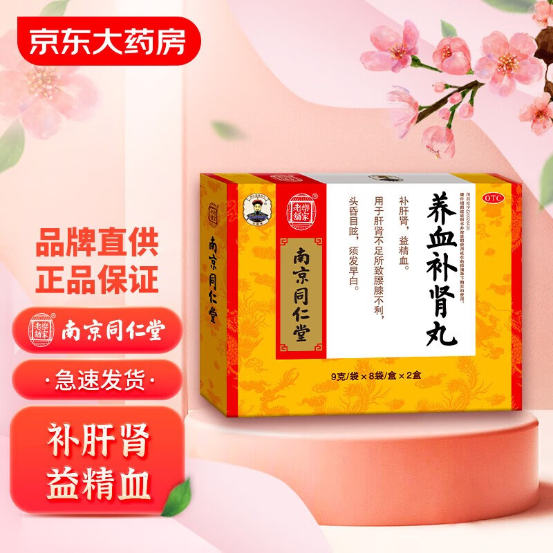 乐家老铺养血补肾丸 9g*8袋*2盒补肝肾益精血用于肝肾不足所致腰膝不
