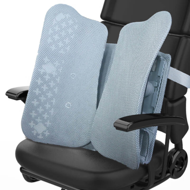 腰靠 靠背办公室汽车学生椅子靠垫腰托腰椎靠背垫 人体工学腰靠灰色