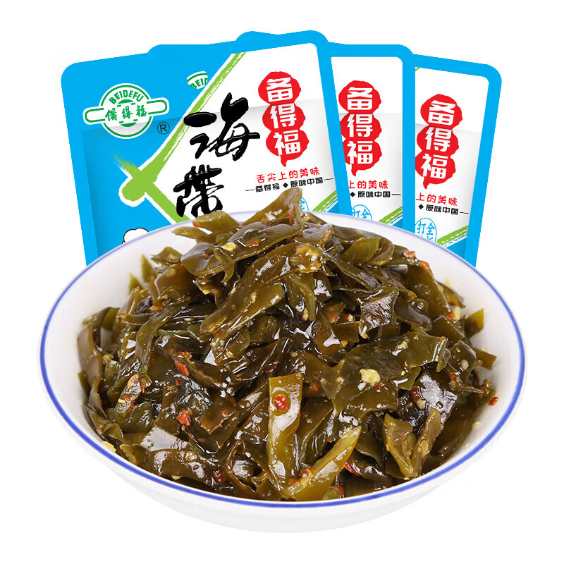 备得福余姚特产麻辣海带丝下饭菜佐餐配粥 50g*10包