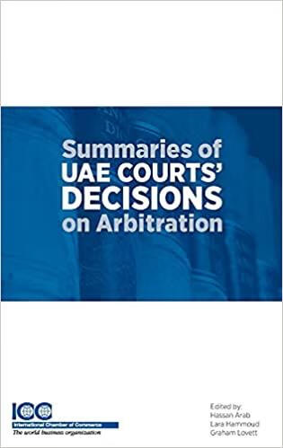 预订summaries of uae courts decisions on arbitratio