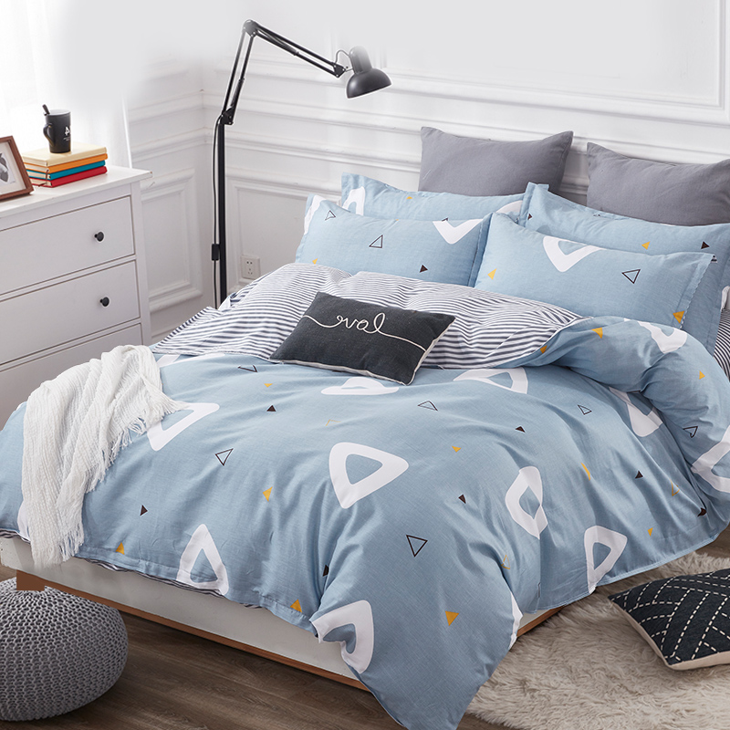 云瑾 全棉被套单件 纯棉被罩斜纹单人学生 恋青春 150*200cm