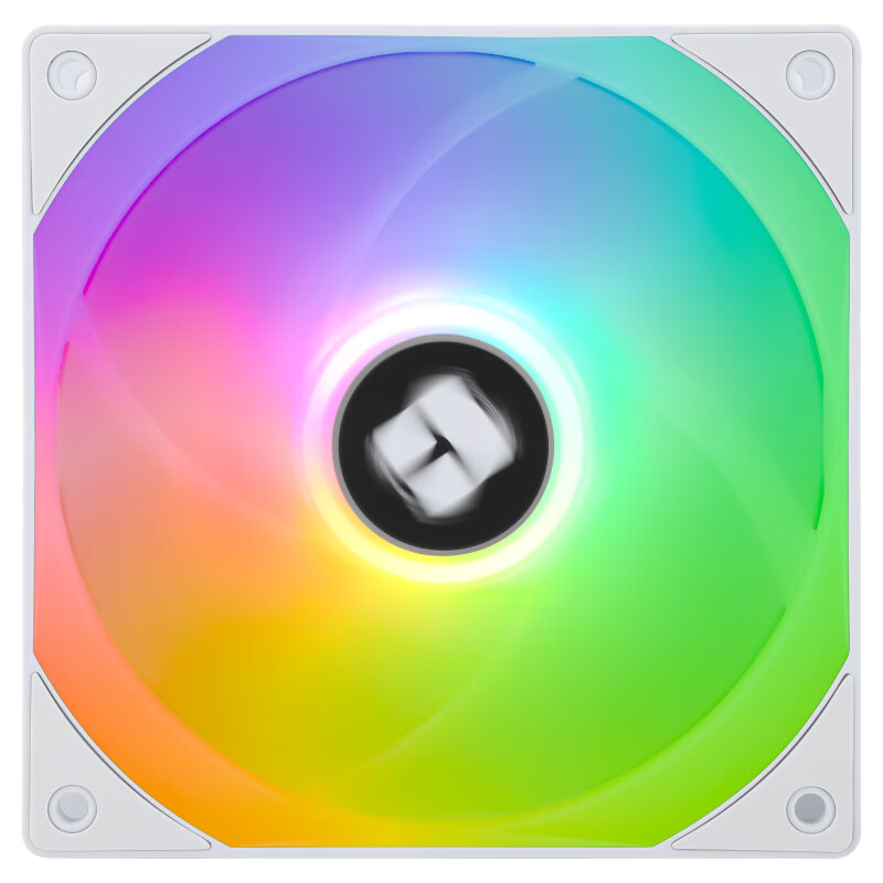 利民(利民)  TL-C12RW-S V2白色argb12cm机箱风扇反转反出风 风扇 幻彩风扇ARGB 4PIN PWM调速风扇