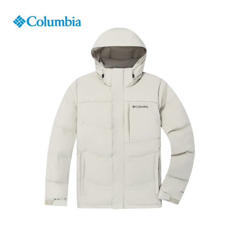 ���ڲ�����Columbia���ױ������޷����ﶬ������ް��׽�����ܷ��䱣ů�����̳�ͬ�� �װ�ɫ 700�����+��ˮ����+��ѹ���� 2XL