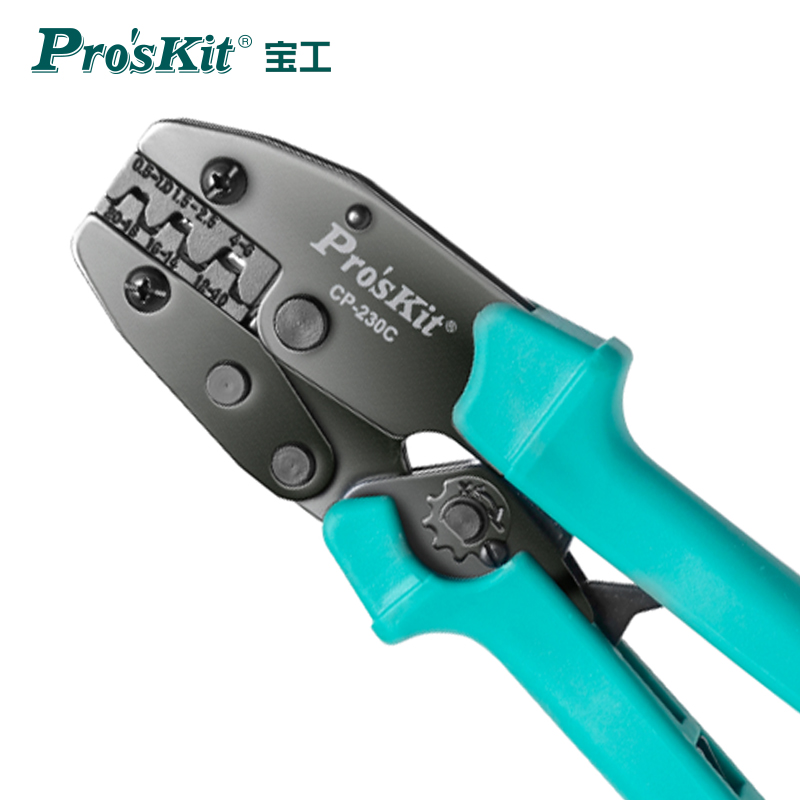 宝工（Pro’sKit）接续裸端子棘轮压接钳 压线钳(0.5~6mm2) CP-230C