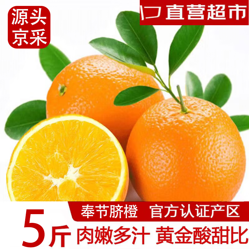 逮果重庆奉节脐橙 时令新鲜水果橙子年货产地直发3/5/10斤甜橙手剥橙 5斤装 单果150-250g 净重4.5斤
