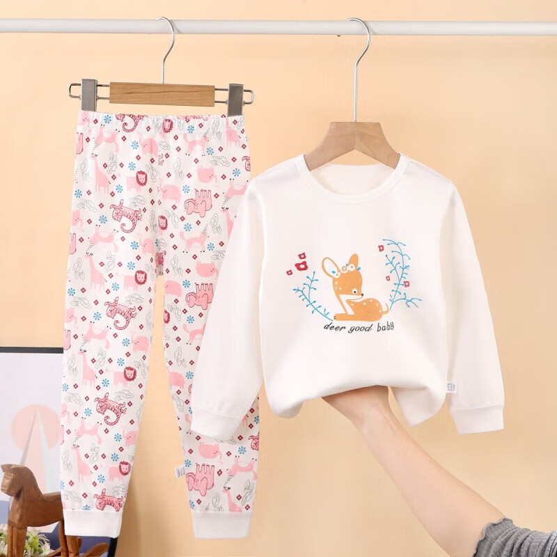 C＆A儿童纯棉秋衣秋裤套装全棉内衣睡衣打底家居服女小童套装男童睡衣 全棉动物乐园 130高性价比高么？
