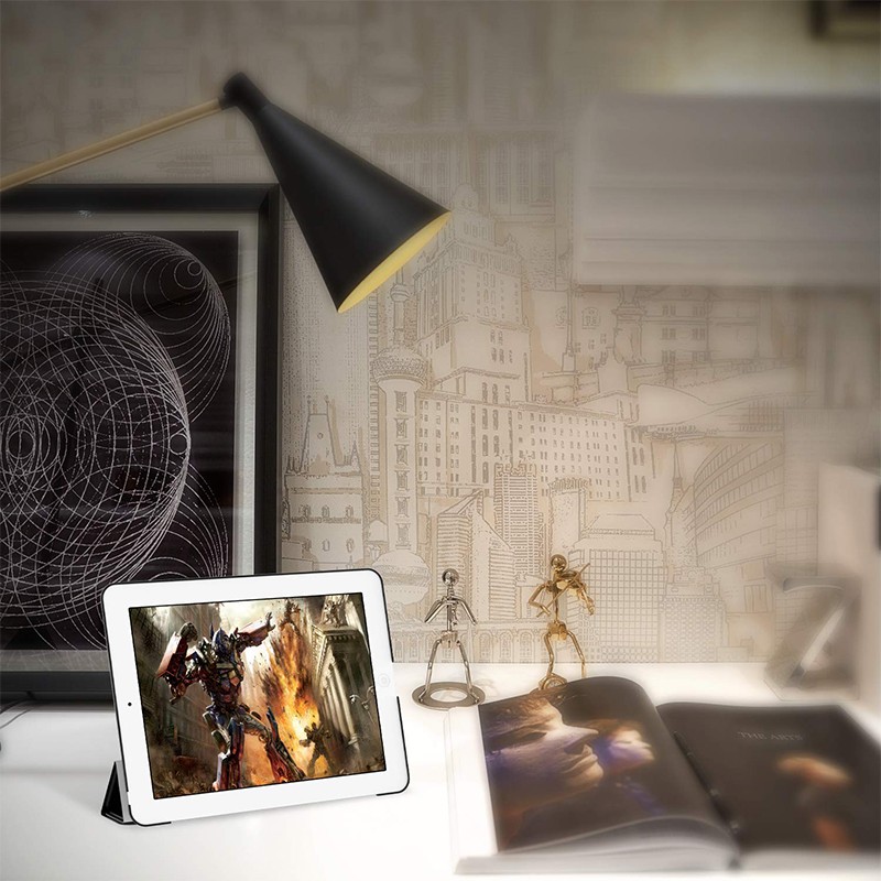 JETech苹果iPad2/iPad3/iPad4代(仅适用2-4代)保护壳磁吸智能休眠支架保护套 黑色