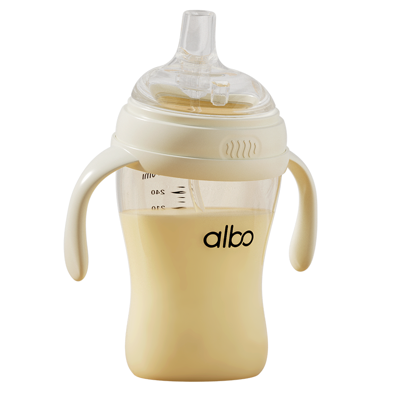 鸭嘴杯6个月以上宝宝学饮杯婴儿吸管式鸭嘴奶瓶儿童水杯 BZ347
