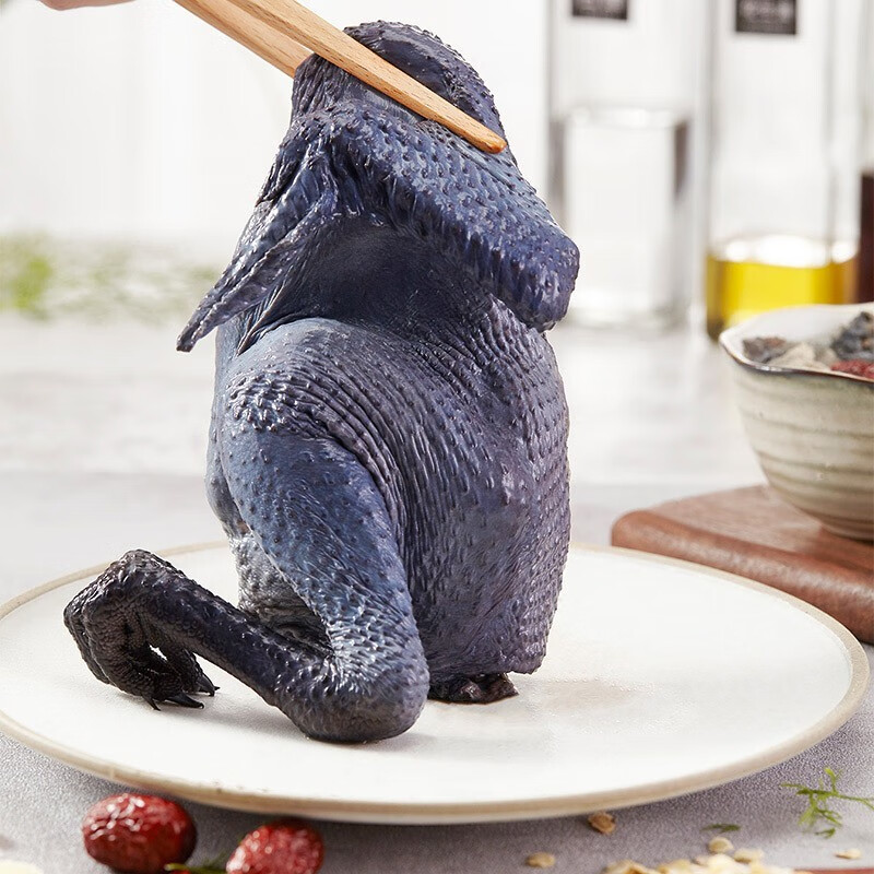 天农食品 供港乌鸡1.2斤 山林散养乌凤鸡乌骨鸡整鸡肉 月子餐炖汤生鲜食材 清远乌鸡1.2斤