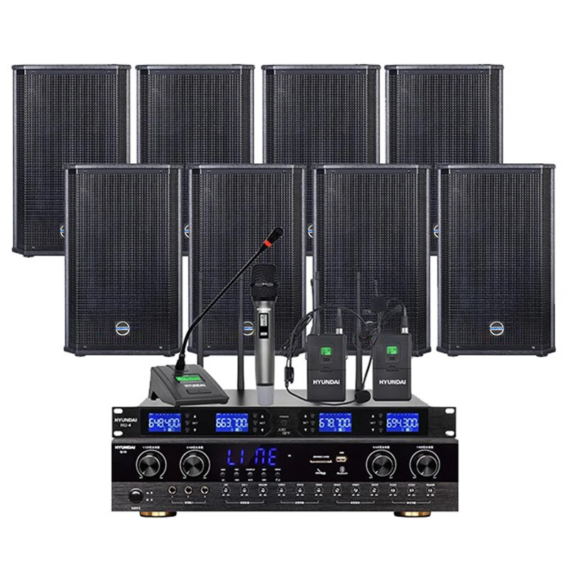 hyundai现代6英寸8英寸10英寸专业会议室音响套装 家庭ktv音响 教室