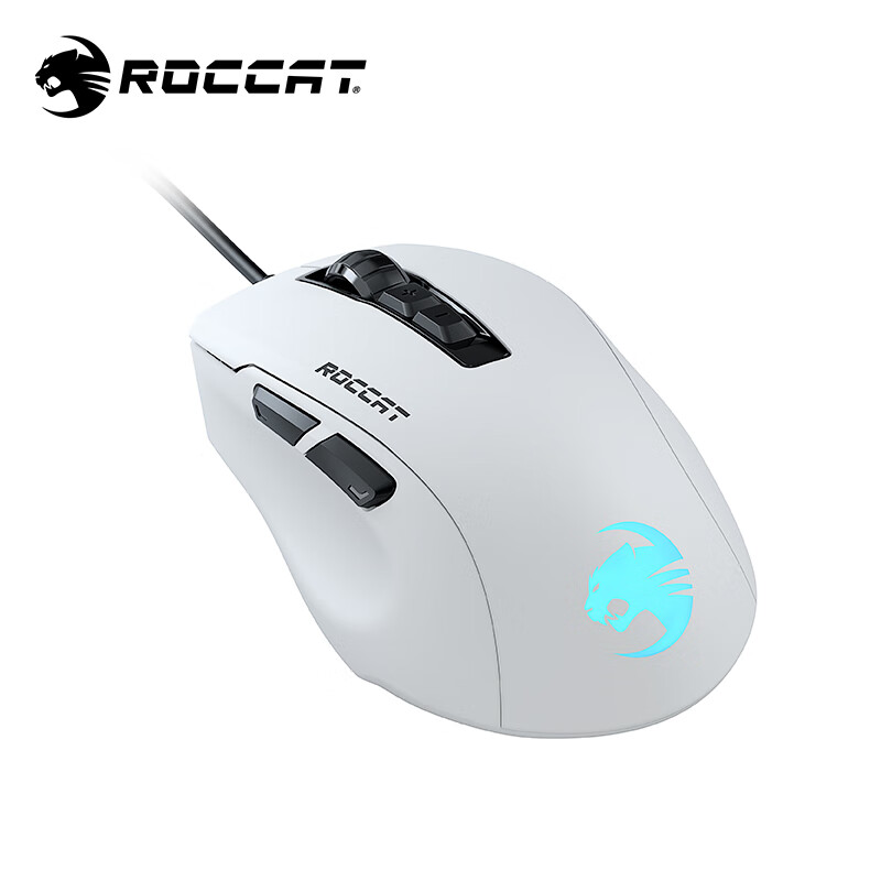 德国冰豹ROCCAT魔幻豹kone鼠标（电竞游戏鼠标 人体工学鼠标 电脑吃鸡机械鼠标） KONE PURE夜枭ULTRA(轻量版)白色