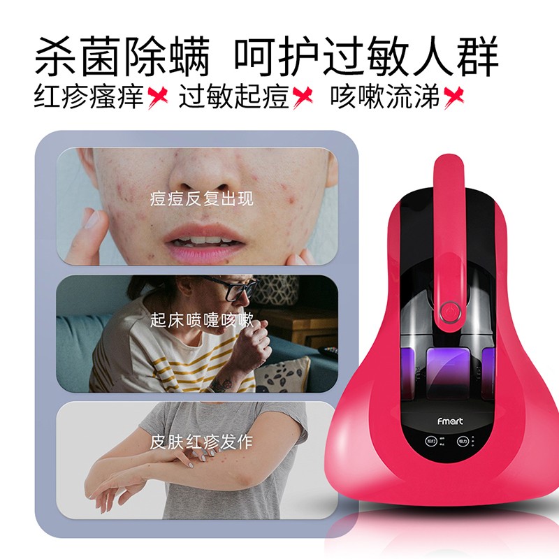 福玛特（FMART）400UV除螨仪家用紫外线双拍打床上除螨虫大吸力吸尘器手持除螨机 床上除螨神器 防过敏 品质除螨仪 400UV除螨仪