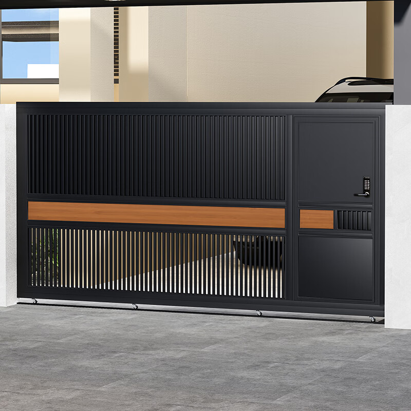 电动平移庭院大门铁艺别墅户外大门不锈钢车库大 以上款式不锈钢每平