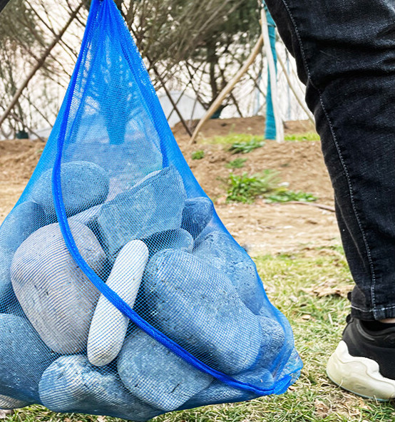 裳淇    七宝阁装螃蟹网兜袋海鲜网眼袋子小网眼加密河蟹塑料纱网包家