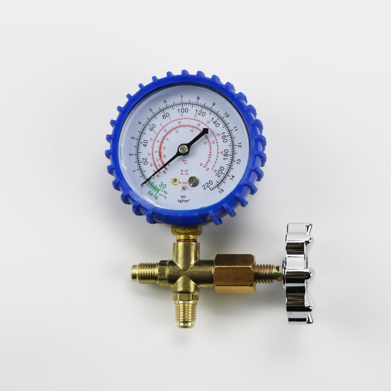 466单表阀 r22 r134 汽车空调维修 加氟低压单表 空调压力表 低压表15