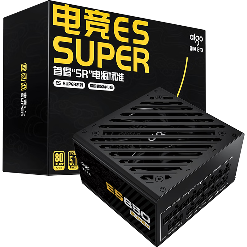 ڲߵ羺ES750W/850W SUPERȫģ̨ʽԴϵatx3.1ѹ ES850W SUPERȫģ ATX3.1 418Ԫ