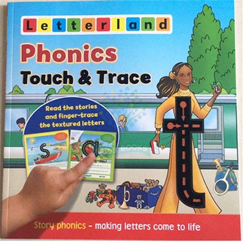 原版英国幼儿园自然拼读 letterland phonics touch & trace